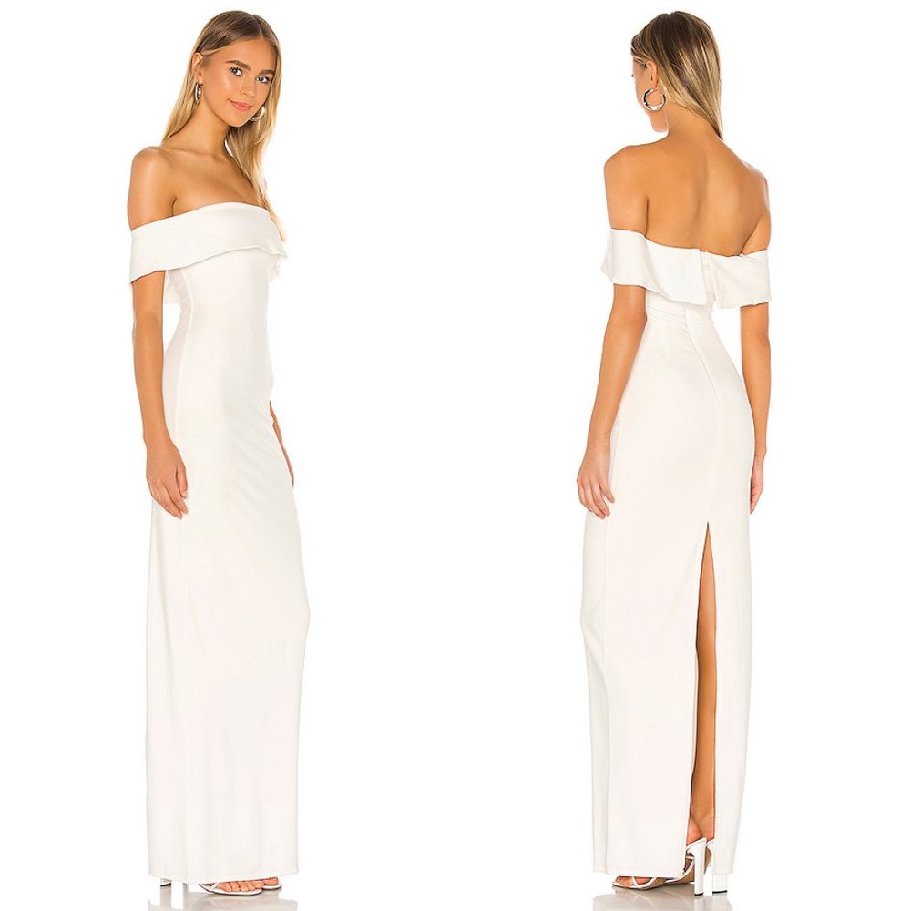 Lovers + Friends Galleria Gown in White Strapless